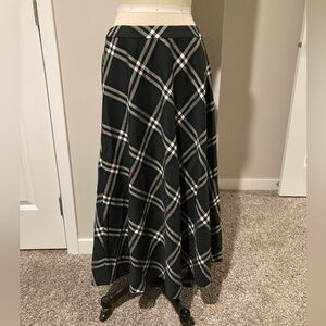 Vince Camuto plaid maxi skirt.